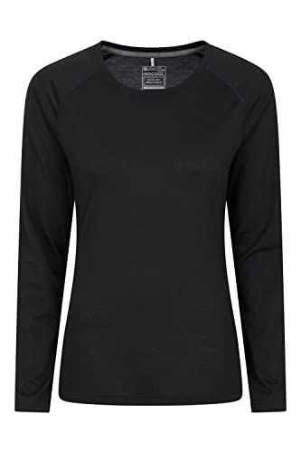 Mountain Warehouse IsoCool Dynamic Damenoberteil - Bequemes Damen-T-Shirt, leichtes T-Shirt, schnelltrocknend, atmungsaktives T-Shirt - Ideal zum Reisen, Laufen, Herbst Schwarz 40 von Mountain Warehouse