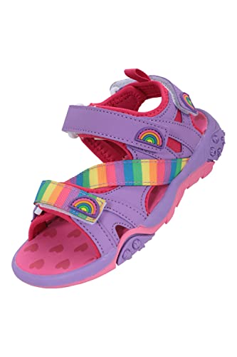 Mountain Warehouse Kinder-Strandsandalen - Neopren-Futter, flexible Kinder-Herbst Winterschuhe mit entfernbarem Fersenriemen - für Herbst, Laufen und Reisen leuchtendes Pink 33 von Mountain Warehouse