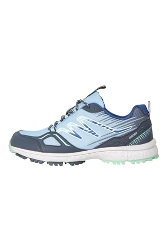 Mountain Warehouse Lakeside Trail, wasserdichte Laufschuhe für Damen - mit Phylon-Mittelsohle, leicht, Außensohle aus Gummi, Obermaterial Mesh - für Laufen Grün 39 EU von Mountain Warehouse