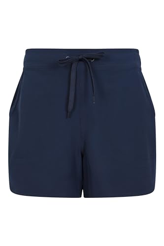 Mountain Warehouse Lange Stretch-Boardshorts für Damen - leichte Damen-Badehose, Dehnbare Surfshorts. Fur Sommer & schnell trocknend Marineblau 38 von Mountain Warehouse