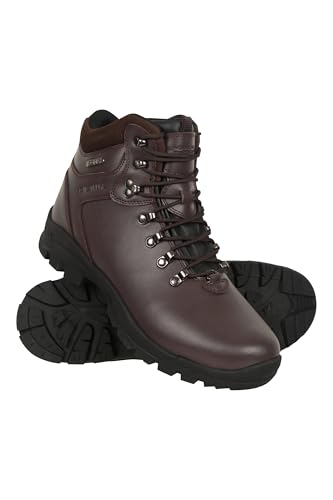 Mountain Warehouse Latitude II Extreme Wasserdichte Herren Leder Wanderstiefel Braun Herren-Schuhgröße 46 EU von Mountain Warehouse