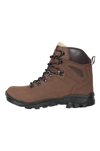 Mountain Warehouse Lattitude Extreme wasserdichte Vibram Damenstiefel - Langlebige Damen Wanderschuhe, gepolstertes Fußbett Camping Schuhe - am besten für Reisen, Trekking Braun 40.5 EU von Mountain Warehouse