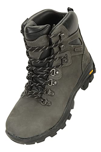 Mountain Warehouse Lattitude Extreme wasserdichte Vibram Damenstiefel - Langlebige Damen Wanderschuhe, gepolstertes Fußbett Camping Schuhe - am besten für Reisen, Trekking Grau 41 EU von Mountain Warehouse