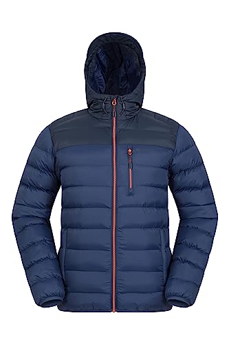 Mountain Warehouse Link Gefütterte Herrenjacke mantel sportliche steppjacke mantel - Ideal für den Winter Blau S von Mountain Warehouse