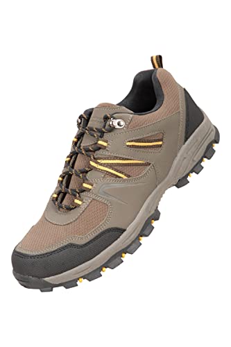 Mountain Warehouse McLeod Schuhe für Herren - Leichte Allwetterschuhe, strapazierfähig, atmungsaktiv, Wanderschuhe, Laufschuhe, Netzfutter - Für Reisen, Camping Braun 40 von Mountain Warehouse