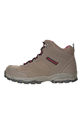 Mountain Warehouse Mcleod Bequeme Stiefel für Damen - Atmungsaktive Stiefel, strapazierfähige Wanderstiefel, gepolsterte Wanderschuhe - Ideal für Trekking und Reisen Hellbraun 40 EU von Mountain Warehouse