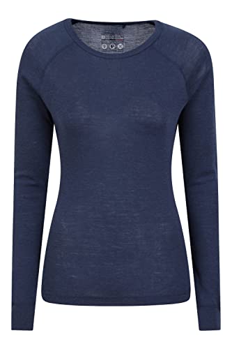 Mountain Warehouse Merino Rundhals Damen Thermo-Oberteil Marine Damengröße EU 40 von Mountain Warehouse