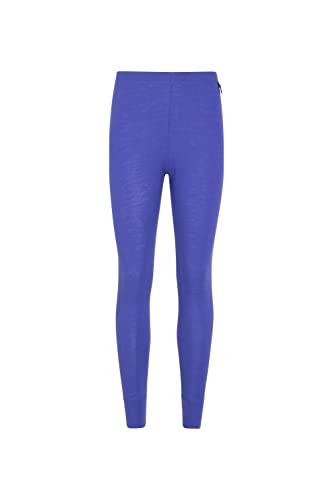 Mountain Warehouse Merino Thermohose, Funktionshose für Damen - Leichte Hose, atmungsaktiv, antibakteriell, feuchtigkeitsregulierend, pflegeleicht - Ideal für Winter Violett 44 von Mountain Warehouse