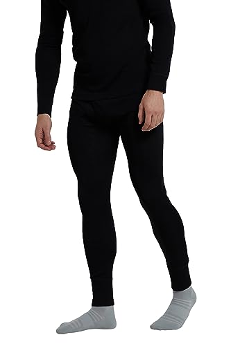 Mountain Warehouse Merino Thermohose als Baselayer für Herren - Leichte Hose, antibakteriell, atmungsaktive Hose - Für Camping bei kaltem Wetter Winter Baselayer Schwarz XL von Mountain Warehouse