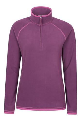 Mountain Warehouse Montana Fleecejacke für Damen aus Microfleece - Atmungsaktiver Fleece-Pullover für Damen, schnelltrocknend, warme Fleecejacke, Half-Zip - Outdoor Beere Damengröße EU 48 Mountain Warehouse Montana Fleecejacke für Damen aus Microfleece - Atmungsaktiver Fleece-Pullover für Damen, schnelltrocknend, warme Fleecejacke, Half-Zip - Outdoor Beere Damengröße EU 48 von Mountain Warehouse