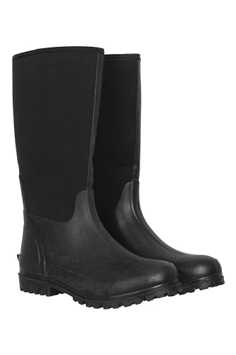 Mountain Warehouse Mucker Herren-Gummistiefel Schwarz Herren-Schuhgröße 44 EU von Mountain Warehouse