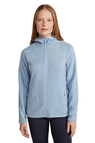 Mountain Warehouse Nevis Fleecejacke für Damen - Leichte, Warme Damen-Fleecejacke mit Reißverschluss und Taschen, atmungsaktives Winter Oberteil, kompakt - Für Outdoor Hell Blau Damengröße EU 38 von Mountain Warehouse