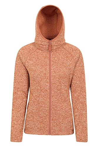 Mountain Warehouse Nevis Fleecejacke für Damen - Leichte, Warme Damen-Fleecejacke mit Reißverschluss und Taschen, atmungsaktives Winter Oberteil, kompakt - Für Outdoor Dunkelgelb 34 von Mountain Warehouse