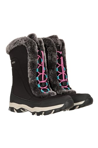Mountain Warehouse Ohio Wasserdichte Kinder Schneestiefel Rosa Kinder-Schuhgröße 34 DE von Mountain Warehouse