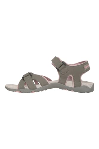 Mountain Warehouse Oia Sandalen für Damen - Leichte Herbst Winterschuhe, Flexible Flipflops, Schaumpolsterung, Klettverschluss - Für Herbstsspaziergänge, Reisen, Pool Rosa 39 EU von Mountain Warehouse