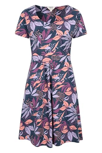 Mountain Warehouse Orchid Gemustertes Damenkleid mit UV-Schutz - Strandkleid, leichtes Herbst Winterkleid, Taschen, sportliches Tageskleid - Für Herbst, Reisen, Pool Violett 36 Mountain Warehouse Orchid Gemustertes Damenkleid mit UV-Schutz - Strandkleid, leichtes Herbst Winterkleid, Taschen, sportliches Tageskleid - Für Herbst, Reisen, Pool Violett 36 von Mountain Warehouse