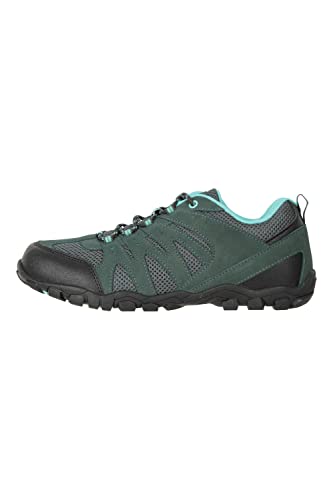 Mountain Warehouse Damen-Wanderschuhe - atmungsaktives Mesh-Obermaterial, strapazierfähige Gummi-Laufsohle, Freizeitschuhe, Eva-Fußbett - ideal zum Wandern Petrolblau 40 EU von Mountain Warehouse