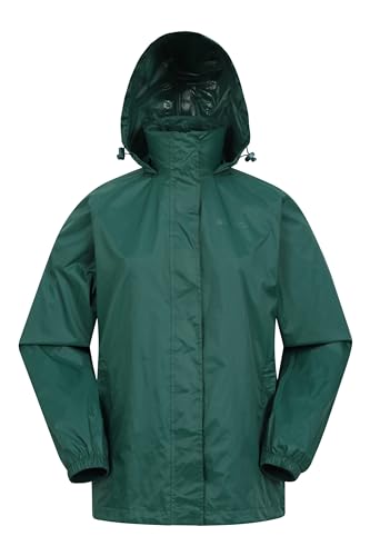 Mountain Warehouse Pakka atmungsaktive, wasserdichte Damen-Regenjacke - leichte und einfach zu verstauende Wind-Jacke für Damen zum Wandern, Camping und für Outdoor Dunkel Grün Damengröße EU 42 Mountain Warehouse Pakka atmungsaktive, wasserdichte Damen-Regenjacke - leichte und einfach zu verstauende Wind-Jacke für Damen zum Wandern, Camping und für Outdoor Dunkel Grün Damengröße EU 42 von Mountain Warehouse