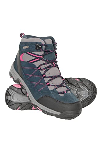 Mountain Warehouse Rapid Wasserdichte Stiefel für Damen - Obermaterial aus Wildleder und Mesh, strapazierfähige Damen-Wanderstiefel, Gummisohle - Für Reisen, Camping Marine Damen-Schuhgröße 40 DE Mountain Warehouse Rapid Wasserdichte Stiefel für Damen - Obermaterial aus Wildleder und Mesh, strapazierfähige Damen-Wanderstiefel, Gummisohle - Für Reisen, Camping Marine Damen-Schuhgröße 40 DE von Mountain Warehouse