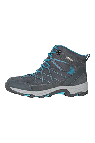 Mountain Warehouse Rapid wasserdichte Stiefel für Damen - Obermaterial aus Wildleder und Mesh, strapazierfähige Damen-Wanderstiefel, Gummisohle - Für Reisen, Camping Grau 41 EU von Mountain Warehouse