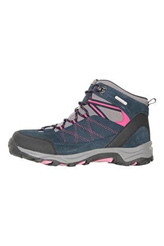 Mountain Warehouse Rapid wasserdichte Stiefel für Damen - Obermaterial aus Wildleder und Mesh, strapazierfähige Damen-Wanderstiefel, Gummisohle - Für Reisen, Camping Marineblau 35.5 EU von Mountain Warehouse