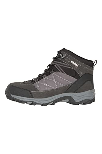 Mountain Warehouse Rapid wasserdichte Stiefel für Damen - Obermaterial aus Wildleder und Mesh, strapazierfähige Damen-Wanderstiefel, Gummisohle - Für Reisen, Camping Schwarz Jet 37 EU von Mountain Warehouse