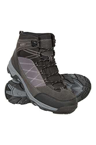 Mountain Warehouse Rapid wasserdichte Stiefel für Damen - Obermaterial aus Wildleder und Mesh, strapazierfähige Damen-Wanderstiefel, Gummisohle - Für Reisen, Camping Schwarz Jet 41 EU von Mountain Warehouse