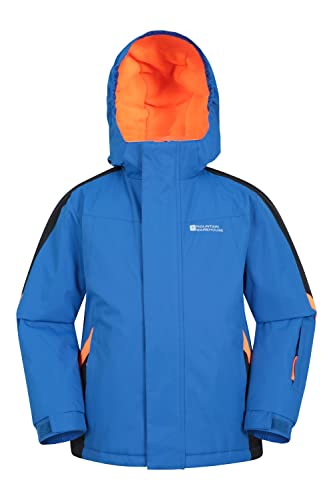 Mountain Warehouse Raptor warme Winterjacke für Kinder - wasserdichter Parka für Jungen und Mädchen, für extreme Kälte und Schnee, Ski-Jacke mit Taschen, Alpin-Jacke Blau 2-3 Jahre von Mountain Warehouse