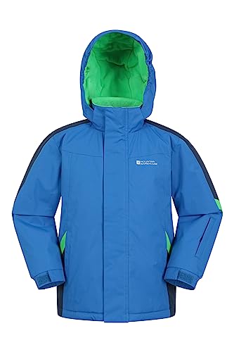 Mountain Warehouse Raptor warme Winterjacke für Kinder - wasserdichter Parka für Jungen und Mädchen, für extreme Kälte und Schnee, Ski-Jacke mit Taschen, Alpin-Jacke Reiches Blau 2-3 Jahre von Mountain Warehouse