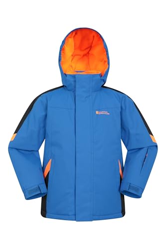 Mountain Warehouse Raptor warme Winterjacke für Kinder - wasserdichter Parka für Jungen und Mädchen, für extreme Kälte und Schnee, Ski-Jacke mit Taschen Kobalt Kinder 152 DE (11-12 Jahre) von Mountain Warehouse