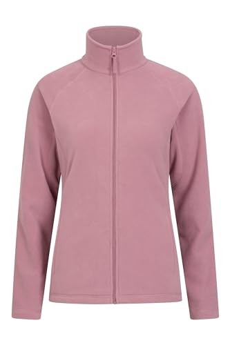 Mountain Warehouse Raso Damenfleece - Fleece-Pullover für Damen aus Microfleece, atmungsaktives, weiches, warmes Outdoor-Fleece - kühles Wetter, Camping & Wandern leuchtendes Pink 38 von Mountain Warehouse