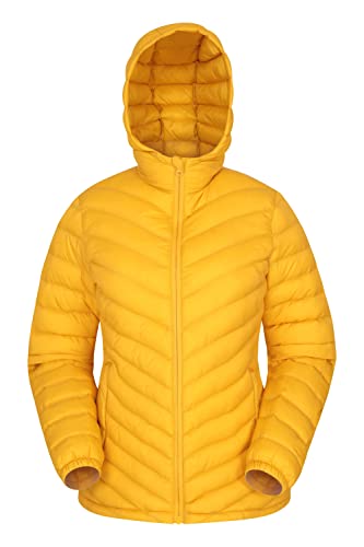 Mountain Warehouse Seasons Gefütterte Damenjacke - Wasserbeständige Winterjacke, Fronttaschen, verstellbare Bündchen und Kapuze mit Elastik Gelb 34 von Mountain Warehouse