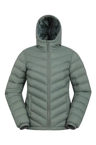 Mountain Warehouse Seasons Gefütterte Damenjacke - Wasserbeständige Winterjacke, Fronttaschen, verstellbare Bündchen und Kapuze mit Elastik Grün 38 von Mountain Warehouse