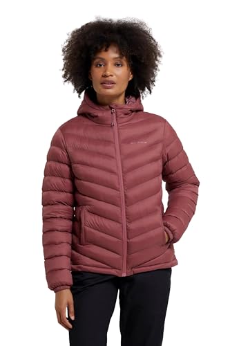 Mountain Warehouse Seasons Gefütterte Damenjacke - Wasserbeständige Winterjacke, Fronttaschen, verstellbare Bündchen und Kapuze mit Elastik Rost 38 von Mountain Warehouse