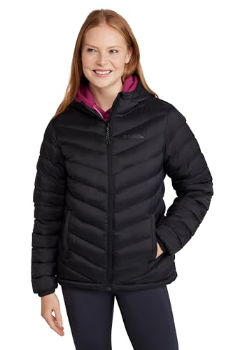 Mountain Warehouse Seasons Gefütterte Damenjacke - Wasserbeständige Winterjacke, Fronttaschen, verstellbare Bündchen und Kapuze mit Elastik Tiefschwarz Damengröße EU 38 Mountain Warehouse Seasons Gefütterte Damenjacke - Wasserbeständige Winterjacke, Fronttaschen, verstellbare Bündchen und Kapuze mit Elastik Tiefschwarz Damengröße EU 38 von Mountain Warehouse