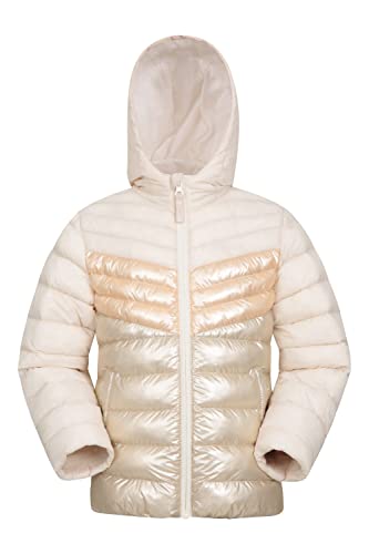 Mountain Warehouse Seasons Steppjacke für Kinder - Ultraleichte, warme, wasserdichte Steppjacke. Jungen & Mädchen Winterjacke mit Kapuze & Reißverschluss Dunkelgelb 3-4 Jahre von Mountain Warehouse