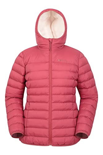 Mountain Warehouse Seasons Wattierte Damenjacke mit Fellfutter – Fleece Gefüttert und Leicht mit Mittigem Reißverschluss – Ideal für Herbst, Winter, Draußen, Reisen Rost 44 von Mountain Warehouse