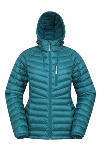 Mountain Warehouse Skyline hydrophobe Damen-Daunenjacke - Wasserabweisende Winterjacke, isolierte Pufferjacke, verstellbar - für Winter, Reisen & täglichen Gebrauch Aquamarin Damengröße EU 38 Mountain Warehouse Skyline hydrophobe Damen-Daunenjacke - Wasserabweisende Winterjacke, isolierte Pufferjacke, verstellbar - für Winter, Reisen & täglichen Gebrauch Aquamarin Damengröße EU 38 von Mountain Warehouse