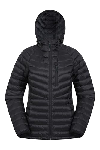 Mountain Warehouse Skyline hydrophobe Damen-Daunenjacke - Wasserabweisende Winterjacke, isolierte Pufferjacke, verstellbar - für Winter, Reisen & täglichen Gebrauch Schwarz Damengröße EU 38 Mountain Warehouse Skyline hydrophobe Damen-Daunenjacke - Wasserabweisende Winterjacke, isolierte Pufferjacke, verstellbar - für Winter, Reisen & täglichen Gebrauch Schwarz Damengröße EU 38 von Mountain Warehouse