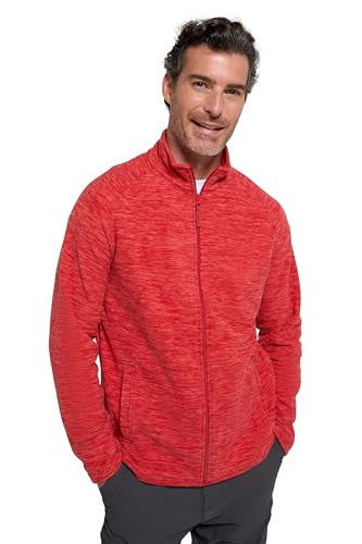 Mountain Warehouse Snowdon Herren-Fleece mit durchgehendem Reißverschluss - fusselfreie Mittelschicht, weiches, atmungsaktives Fleece-Sweatshirt, Winter Rot 3X-Large von Mountain Warehouse
