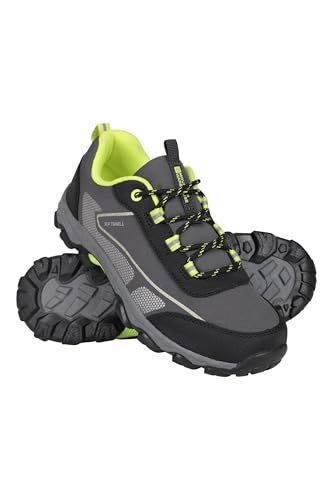Mountain Warehouse Softshell-Schuhe für Kinder - Strapazierfähige & atmungsaktive Trekking-Stiefel für Kinder mit Mesh-Futter, Running & Walking - Für unterwegs Hell Grün Kinder-Schuhgröße 34 DE von Mountain Warehouse