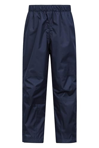 Mountain Warehouse Spray II wasserdichte Kinder Überhose Marine Kinder 140 DE (9-10 Jahre) von Mountain Warehouse