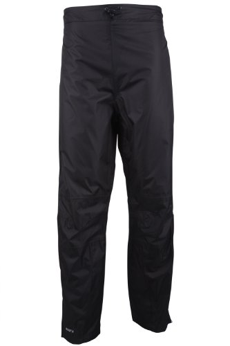 Mountain Warehouse Spray Wasserfeste Überhose für Damen - Hose mit Netzfutter, Ripstop, Regenhose mit Reißverschluss am Bein - Für Herbst, Wandern und Radfahren Schwarz 3XL von Mountain Warehouse