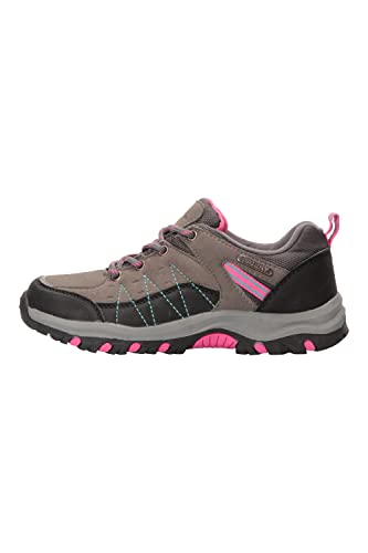 Mountain Warehouse Stampede Wanderschuhe für Kinder - Laufschuhe, wasserfeste Trekkingschuhe, Schuhe für Kinder aus Wildleder und Netzstoff Grau 29 von Mountain Warehouse