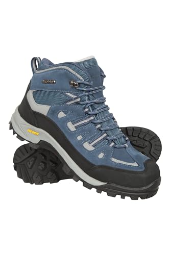 Mountain Warehouse Storm wasserdichte Damenstiefel - Langlebige Wanderschuhe, Wildleder- & Netzobermaterial, Netzfutter, gepol. Fußbett - Ideal zum Spazieren & Wandern Blau 39 EU Mountain Warehouse Storm wasserdichte Damenstiefel - Langlebige Wanderschuhe, Wildleder- & Netzobermaterial, Netzfutter, gepol. Fußbett - Ideal zum Spazieren & Wandern Blau 39 EU von Mountain Warehouse
