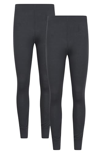 Mountain Warehouse Talus Thermohose als Baselayer für Herren - Herrenhose mit Wärmerückhaltung, leicht, schnelltrocknende Hose - Für Camping bei kaltem Wetter Winter Kohle 4X-Large von Mountain Warehouse