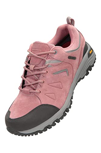 Mountain Warehouse Thunder Vibram-Laufschuhe für Damen - Wanderschuhe aus Wolverine-Wildleder, Phylon-Mittelsohle, Vibram-Sohle - Ideal für den Sport, zum Trekken Dunkelrosa 39 EU von Mountain Warehouse