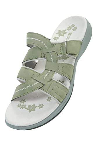 Mountain Warehouse Tide Sandalen für Damen - Neoprenfutter, strapazierfähige Laufsohle aus Gummi, leicht, Flipflops, tragefreundlich - Für Herbst Winter, Strand, Pool Khaki 38 EU von Mountain Warehouse