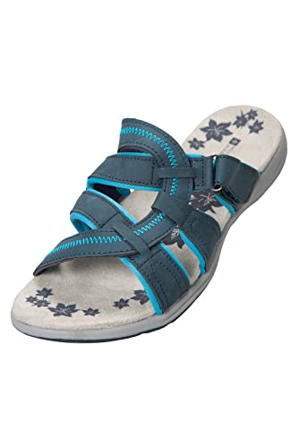 Mountain Warehouse Tide Sandalen für Damen - Neoprenfutter, strapazierfähige Laufsohle aus Gummi, leicht, Flipflops, tragefreundlich - Für Herbst Winter, Strand, Pool Marineblau 38 EU von Mountain Warehouse