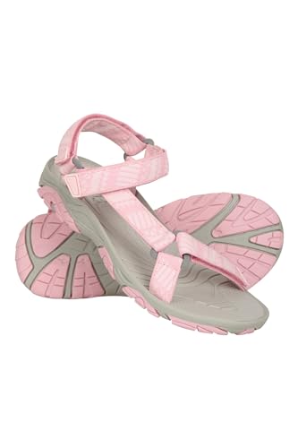 Mountain Warehouse Tide Sandalen für Kinder - Neoprenfutter, Laufsohle aus 100% Gummi, Flipflops mit Klettverschluss - Für Herbst Winterspaziergänge Hellrosa 33 von Mountain Warehouse